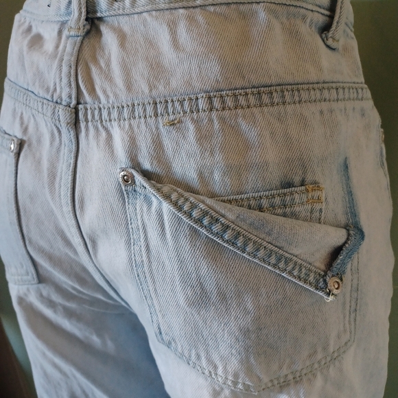 🍒 English Factory Destroyed Mom Jeans - Picture 5 of 12